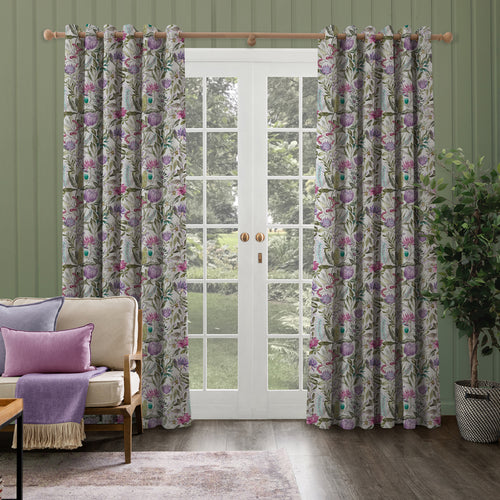 Floral Purple M2M - Fortazela Printed Made to Measure Curtains Violet Voyage Maison