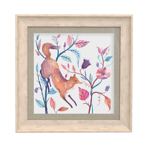 Animal Pink Wall Art - Frieda Fox  Framed Print Birch Voyage Maison