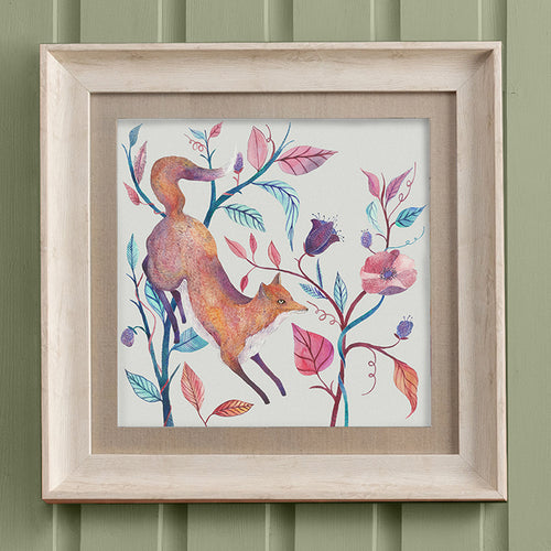 Animal Pink Wall Art - Frieda Fox  Framed Print Birch Voyage Maison