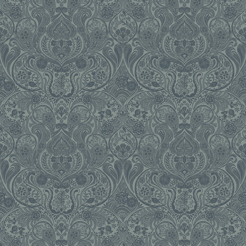 Floral Blue Wallpaper - Galadriel  1.4m Wide Width Wallpaper (By The Metre) Sapphire Voyage Maison