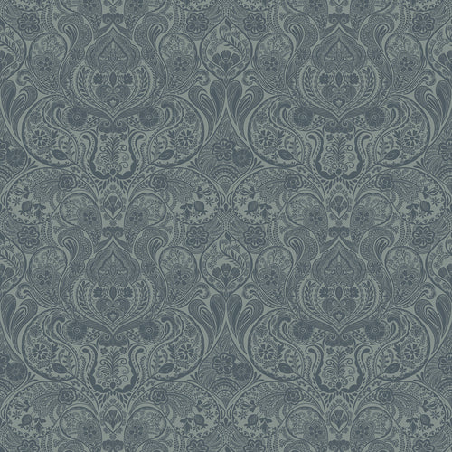 Floral Blue Wallpaper - Galadriel  1.4m Wide Width Wallpaper (By The Metre) Sapphire Voyage Maison