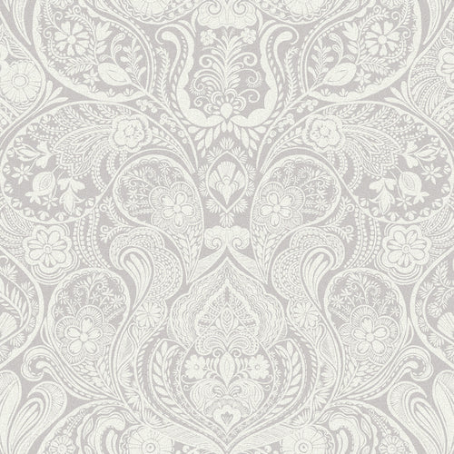Floral Grey Wallpaper - Galadriel  1.4m Wide Width Wallpaper (By The Metre) Truffle Voyage Maison