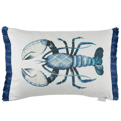 Voyage Maison Gerroa Printed Feather Cushion in Cobalt
