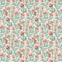Samples - Hawick Printed Fabric Sample Swatch Rust Cream Voyage Maison