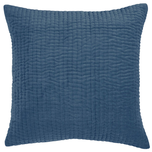 Additions Haze Embroidered Feather Cushion in Bluebelle