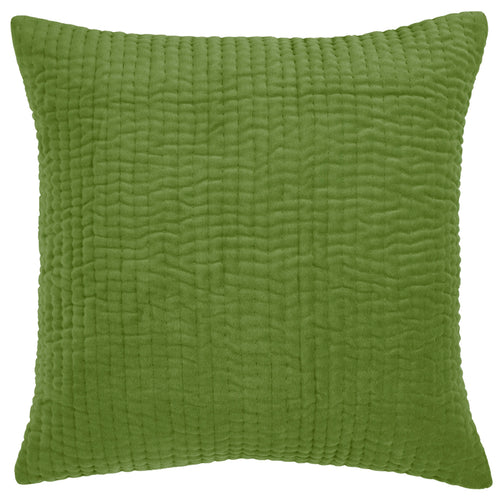Additions Haze Embroidered Feather Cushion in Grass