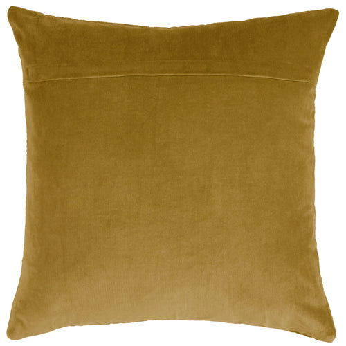 Additions Haze Embroidered Feather Cushion in Mustard