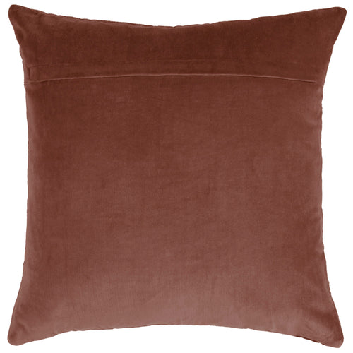 Additions Haze Embroidered Feather Cushion in Persimmon