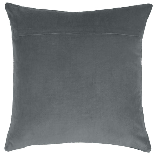 Additions Haze Embroidered Feather Cushion in Storm