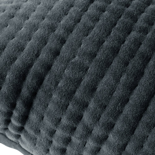 Additions Haze Embroidered Feather Cushion in Storm