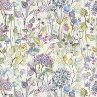 Samples - Countryhedgerowlinen Linen Printed Fabric Sample Swatch Lilac Voyage Maison