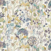 Samples - Countryhedgerowlinen Printed Fabric Sample Swatch Sky Voyage Maison