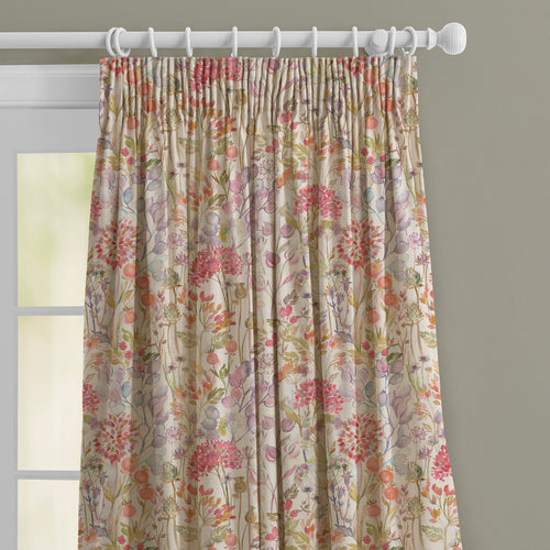 Floral Cream M2M - Country Hedgerow Linen Printed Made to Measure Curtains Autumn Voyage Maison