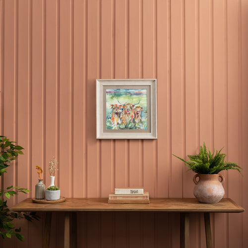 Animal Green Wall Art - Heilan Herd  Framed Print Birch Voyage Maison