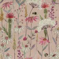 Samples - Hermione Printed Fabric Sample Swatch Blush Voyage Maison