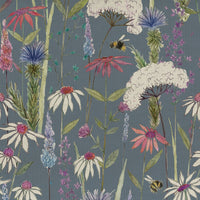 Samples - Hermione Printed Fabric Sample Swatch Indigo Voyage Maison
