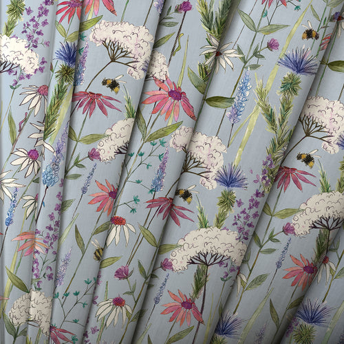 Floral Blue M2M - Hermione Printed Made to Measure Curtains Dawn Voyage Maison
