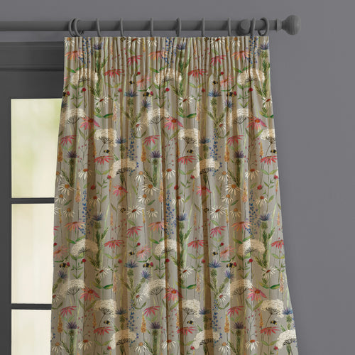 Floral Grey M2M - Hermione Printed Made to Measure Curtains Silver Voyage Maison