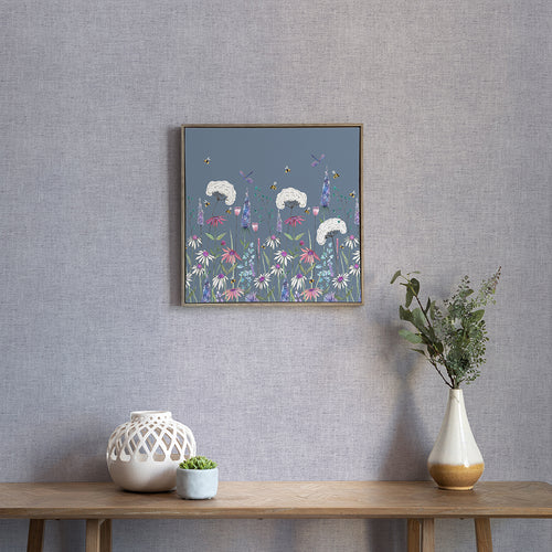 Floral Blue Wall Art - Hermione  Framed Canvas Bluebell Voyage Maison