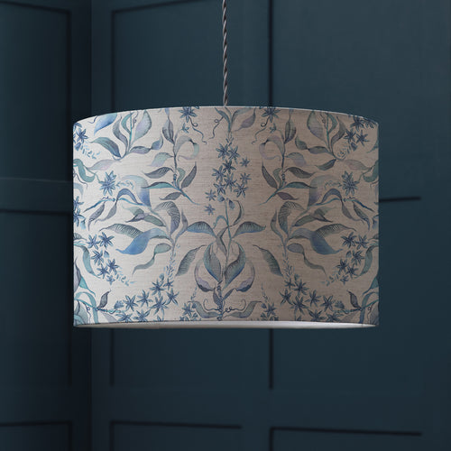Floral Blue Lighting - Hettie Eva Printed Lamp Shade Delft Blue Voyage Maison