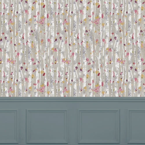 Abstract Pink Wallpaper - Hopea  1.4m Wide Width Wallpaper (By The Metre) Autumn Voyage Maison