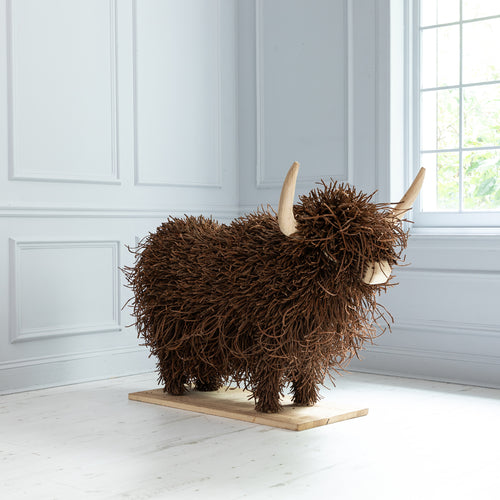 Brown Accessories - Howard Hand Crafted Wooden Sculpture Brown Voyage Maison