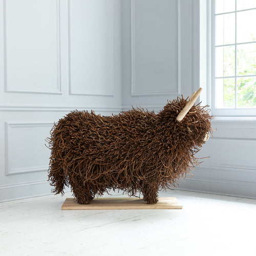 Brown Accessories - Howard Hand Crafted Wooden Sculpture Brown Voyage Maison