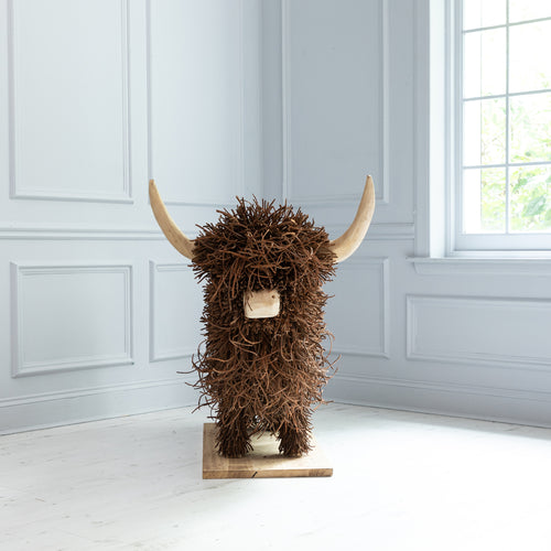 Brown Accessories - Howard Hand Crafted Wooden Sculpture Brown Voyage Maison