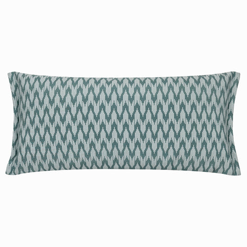 Blue Cushions - Hutton Woven Jacquard Feather Rich Filled Cushion Blue Sanderson