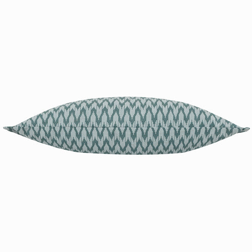 Blue Cushions - Hutton Woven Jacquard Feather Rich Filled Cushion Blue Sanderson