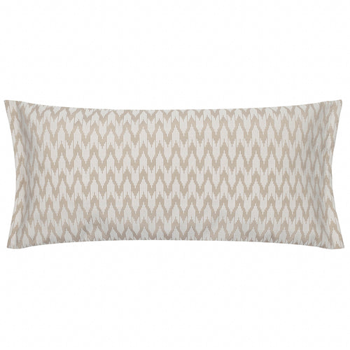 Beige Cushions - Hutton Woven Jacquard Feather Rich Filled Cushion Linen Sanderson