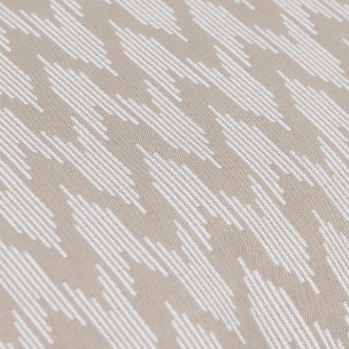 Beige Cushions - Hutton Woven Jacquard Feather Rich Filled Cushion Linen Sanderson