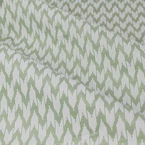 Green Curtains - Hutton Jacquard Room Darkening Pencil Pleat Curtains Sage Sanderson