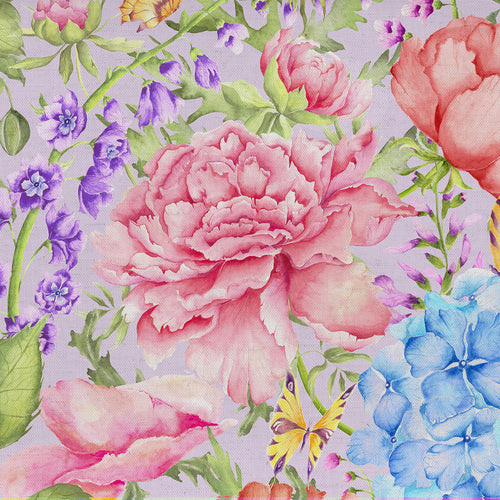 Floral Pink M2M - Idalia Printed Cotton Made to Measure Curtains Heather Voyage Maison