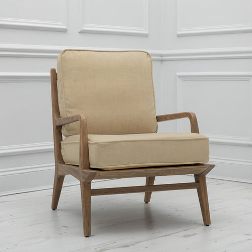 Plain Beige Furniture - Idris Tivoli Chair Caramel Voyage Maison