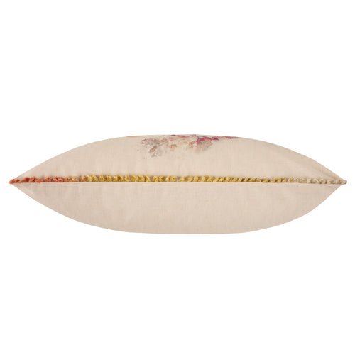 Floral Red Cushions - Ilinizas Printed Rectangular Feather Filled Cushions Poppy Voyage Maison