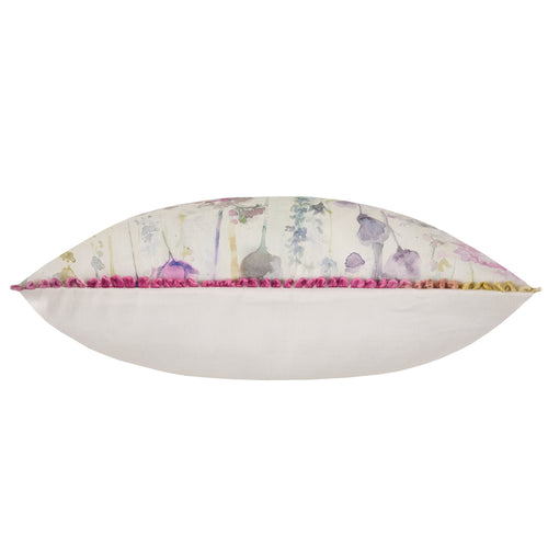 Floral Purple Cushions - Ilinizas Printed Square Feather Filled Cushions Summer Voyage Maison