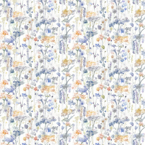 Floral Blue Fabric - Ilinizas Printed Cotton Fabric (By The Metre) Clementine Natural Voyage Maison