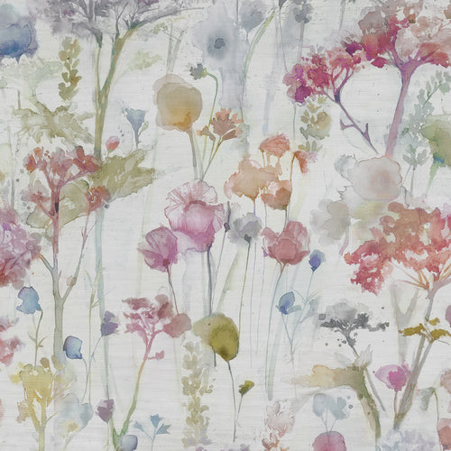 Floral Pink Fabric - Ilinizas Printed Cotton Fabric (By The Metre) Poppy Voyage Maison