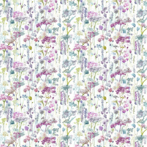 Floral Purple Fabric - Ilinizas Printed Cotton Fabric (By The Metre) Summer Voyage Maison