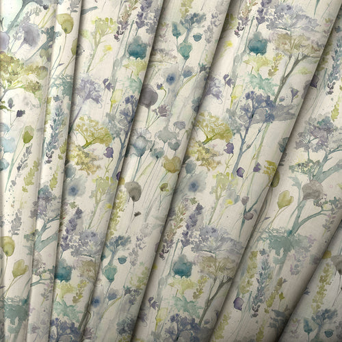 Floral Yellow M2M - Ilinizas Printed Cotton Made to Measure Roman Blinds Lemon Natural Voyage Maison