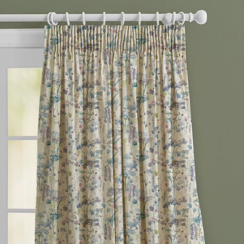 Floral Cream M2M - Ilinizas Printed Made to Measure Curtains Violet Natural Voyage Maison