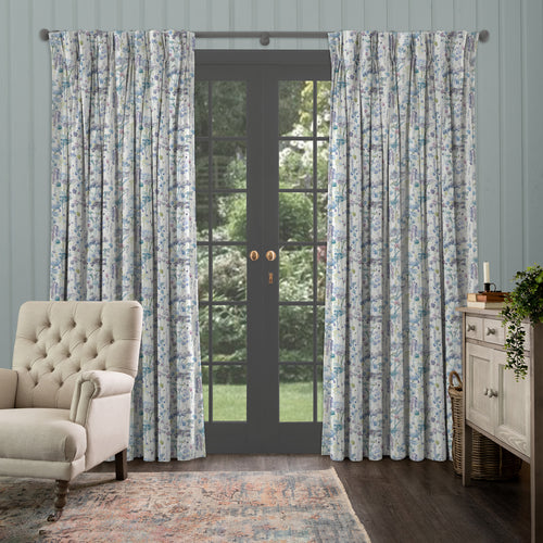 Floral Cream M2M - Ilinizas Printed Made to Measure Curtains Violet Voyage Maison