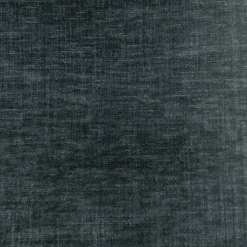 Plain Grey Fabric - Isernia Plain Velvet Fabric (By The Metre) Charcoal Voyage Maison