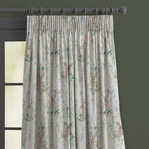Animal Cream M2M - Jack Rabbit Printed Made to Measure Curtains Cream Voyage Maison