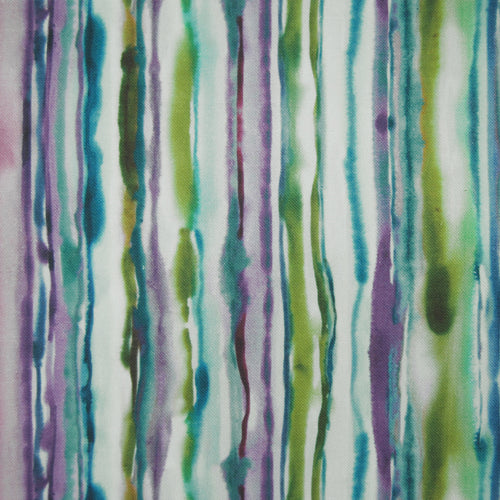 Abstract Purple Fabric - Jakarta Printed Linen Fabric (By The Metre) Indigo Voyage Maison