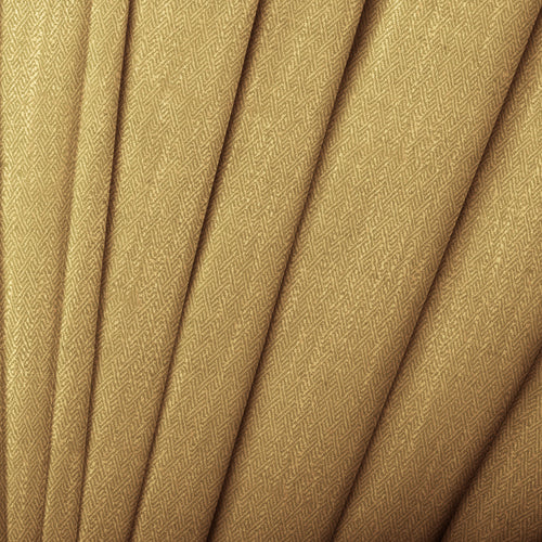 Herringbone Yellow Fabric - Jedburgh Textured Woven Fabric Buttercup Voyage Maison