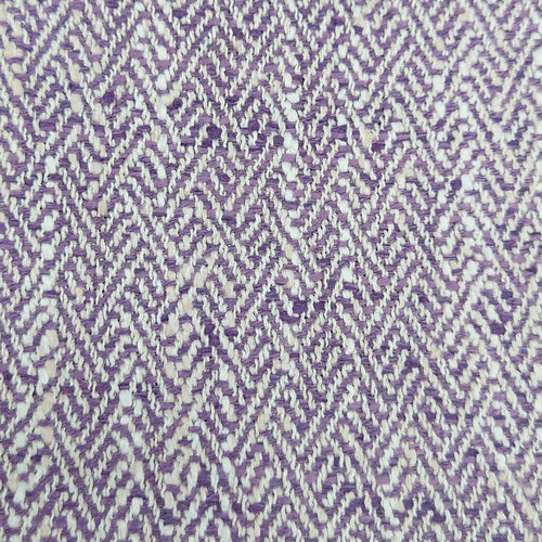 Plain Purple Fabric - Jedburgh Textured Woven Fabric (By The Metre) Damson Voyage Maison