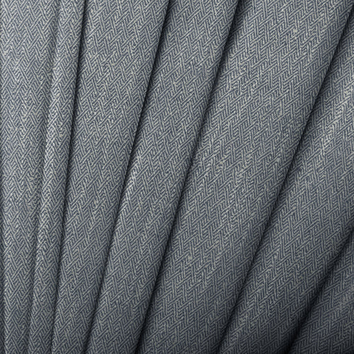 Herringbone Grey Fabric - Jedburgh Textured Woven Fabric Slate Voyage Maison