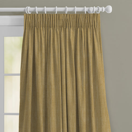 Plain Yellow M2M - Jedburgh Textured Woven Made to Measure Curtains Default Voyage Maison